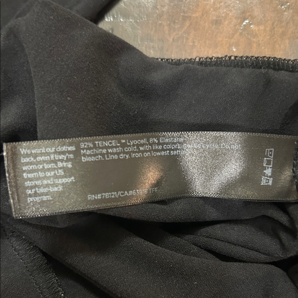 Eileen Fisher Black Wide Leg Pants - Picture 5 of 5